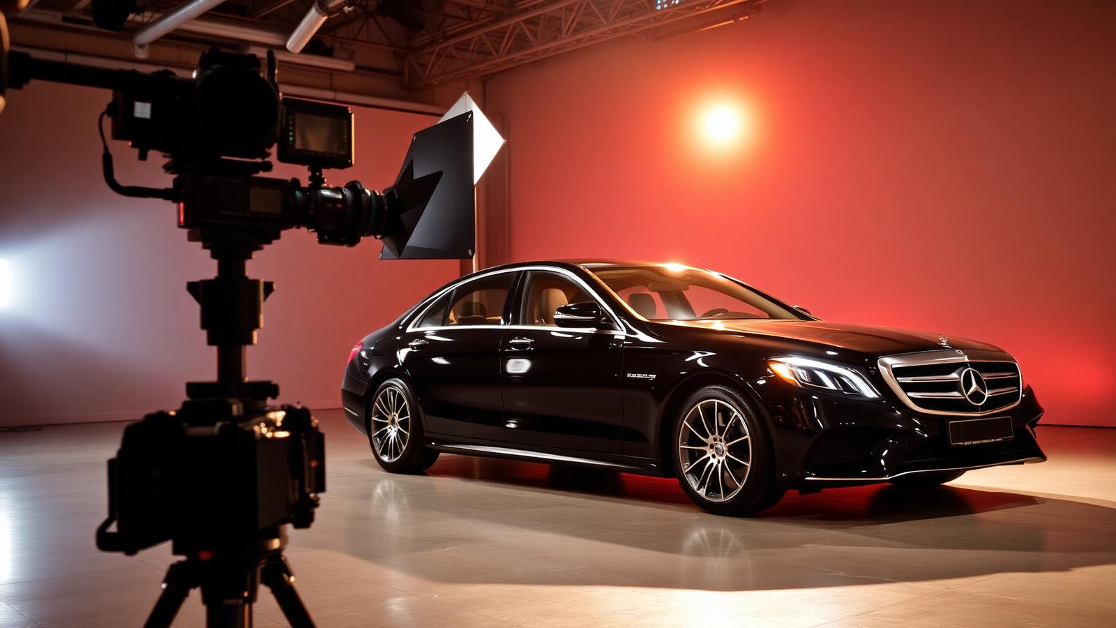 Mercedes Classe S en tournage publicitaire