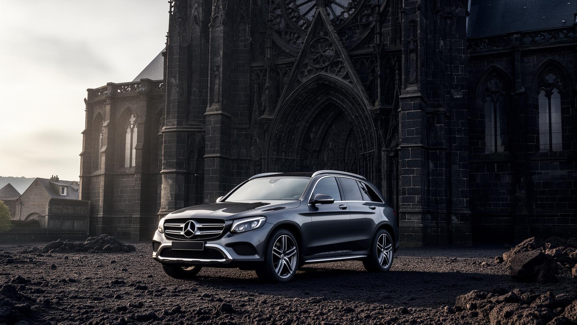 Mercedes-Benz GLC à Clermont-Ferrand — Cathédrale pierre de lave