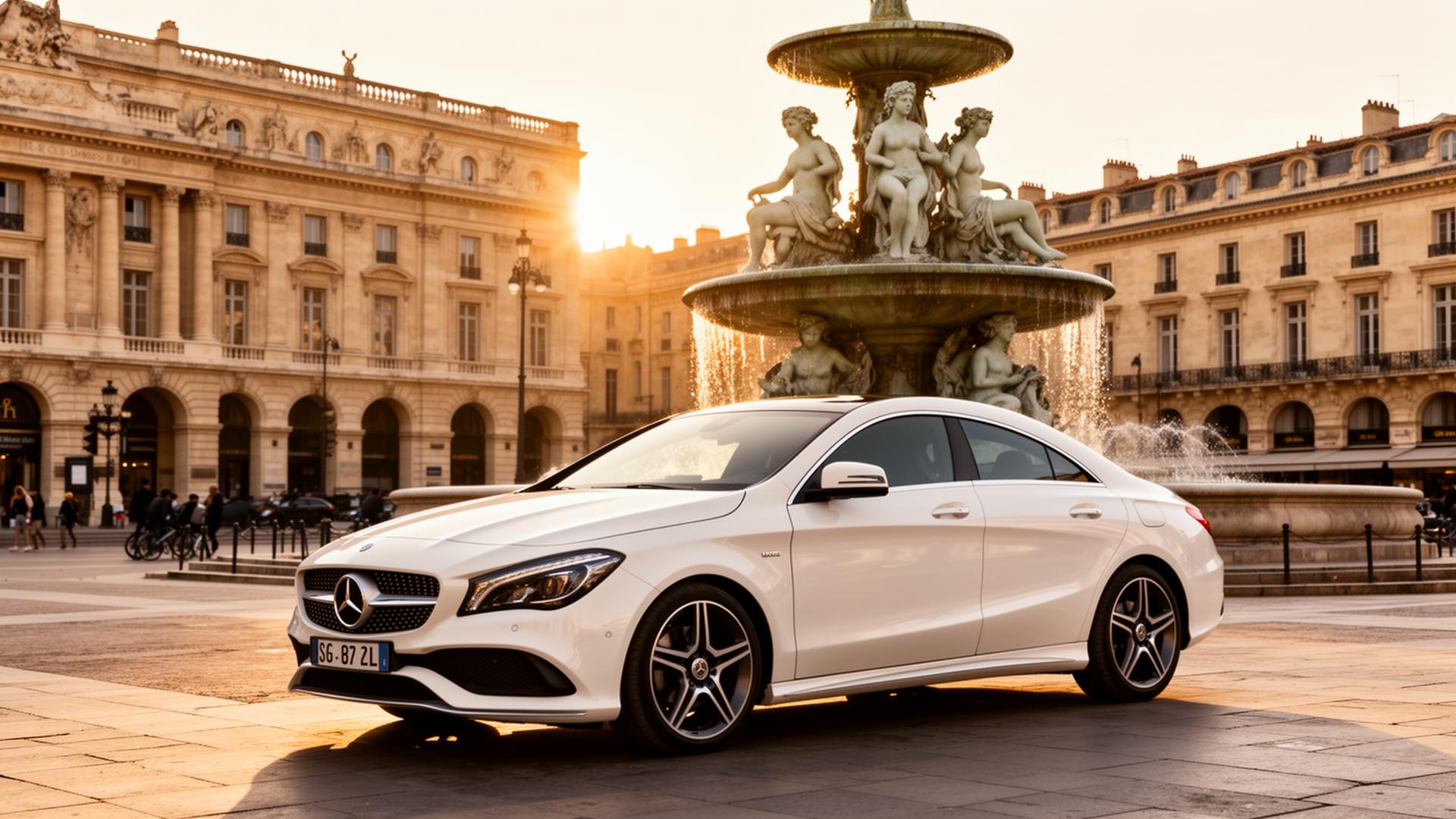 Mercedes-Benz CLA à Montpellier — Place de la Comédie