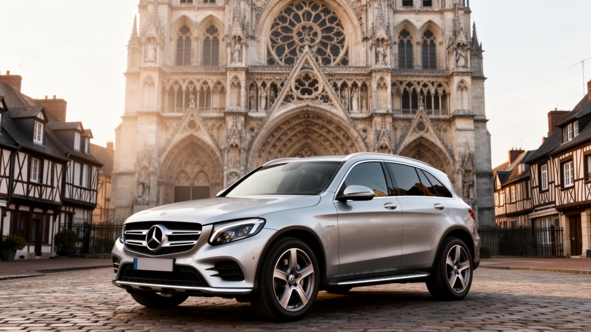 Mercedes-Benz GLC à Rouen — Cathédrale Notre-Dame